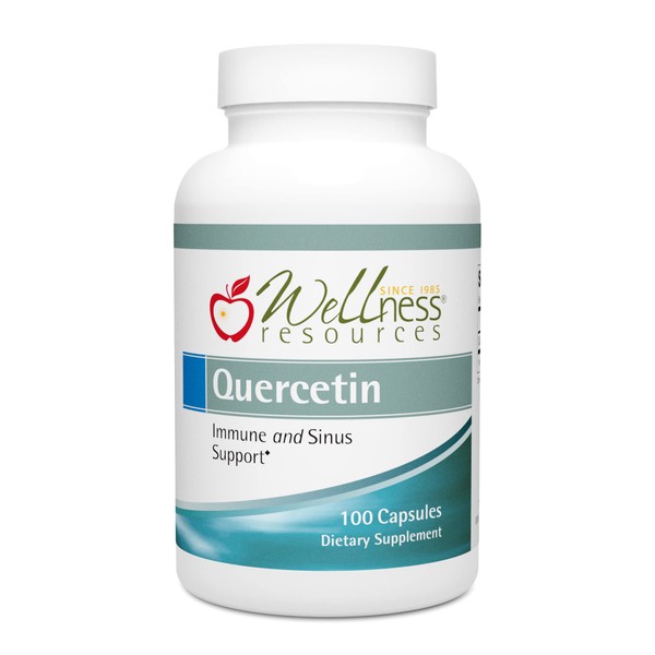 Wellness Resources Quercetin - Immune, Sinus and Allergy Support 1000mg per Serving - (100 caps/50 Servings) Vegan, Non-GMO
