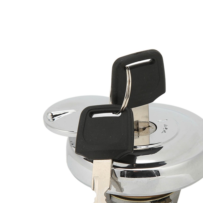 Motorcycle Fuel Tank Lock Cap with 2 Keys Aluminum Rustproof