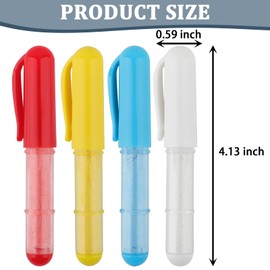 SINSETU 4 PCS Sew Fabric Chalk Markers, Fabric Chalk Pencil for Sewing and Quilting, Crafting, Erase Tailors Liner Pen for Cloth, Leather (Red/Yellow/White/Blue)