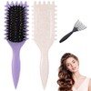 2PCS Cepillo para Cabello Rizado para Mujeres, Cepillo Definidor de