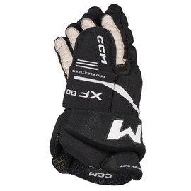 CCM Tacks XF80 Junior Ice Hockey Gloves (Black/White, 10 Inches)
