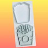 Set of 3 Burger Fries Pizza Fast Food Themed Cookie