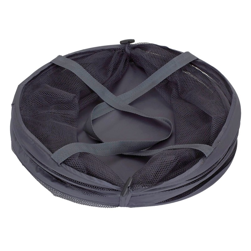 Household Essentials 2027-1 Pop-Up Collapsible Mesh Laundry Hamper | Charcoal
