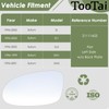 Tootai Driver Side Replacement Mirror Glass - compatible with Saturn