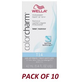 Wella Color Charm T14 Pale Ash Blonde | 1.4 oz / 42ml (PACK OF 10)