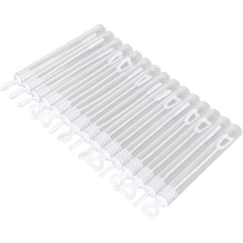 XINYUICEAN Juguete de Burbujas para Bodas, 50 Varitas de Burbujas Blanco Transparente, Mini Varitas de Burbujas Burbujas Varitas Palos Tubo de Varitas de Burbujas Botella de Burbujas Vacía (Blanco)