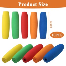 10 Pcs Foam Tubing for Handle Grip, 5 Colors Anti-Slip Foam Grip Tubing for Utensils, No Cutting Required, for a Variety of Daily Utensils