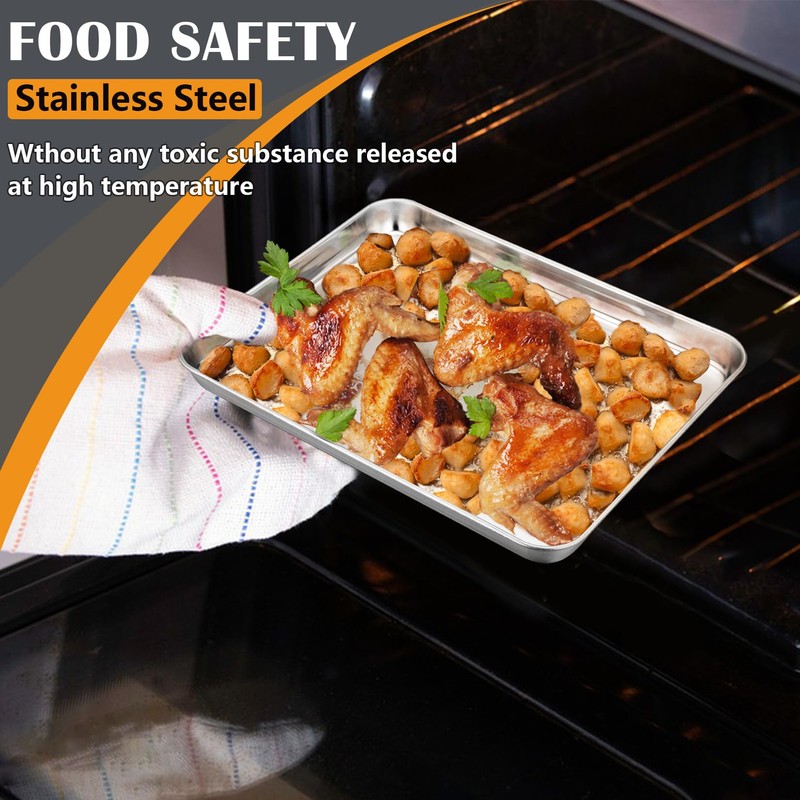 9 Inch Baking Sheet Pan Set (2Pcs), Joyfair Stainless Steel