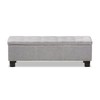 Baxton Studio Sandrine Modern and Contemporary Greyish Beige Fabric Upholstered
