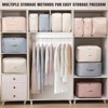 Ultra Space Saving Self Compression Organizer, Kaluofan Self Compression Organiser,