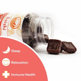 Safer Products Reishi Mushroom Gummies - May Support Immune Health, Relaxation, and Sleep - Red Apple Flavor - Vegan, Non-GMO, Gluten-Free, Gelatin Free - 60 Count