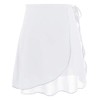 Lovdaswi Women Chiffon Wrap Ballet Dance Skirt White