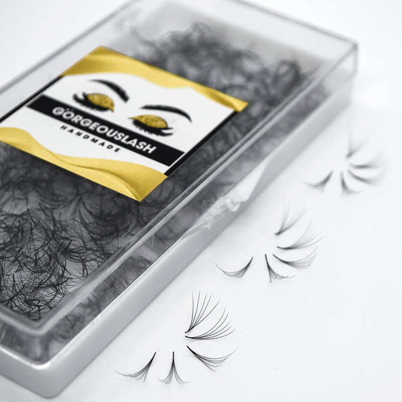 GorgeousLash 1000 Premade Lash Fans. 10D, 8D, 7D, 6D, 5D,
