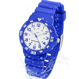 CKV Kids Analog Watches for Girls Boys Kids Watches with Luminous Easy to Read Learning Time, Soft Band, 30M Waterproof Children Watch, Great Birthday Gifts for Ages 3-12 Kids