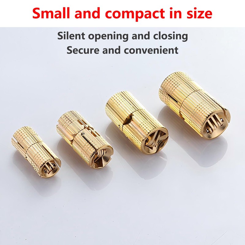 Qrity Pack of 3 Concealed Copper Hinge, Barrel Hinge Invisible,