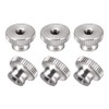 sourcing map Knurled Thumb Nuts, 6Pcs M5x0.8mm 304 Stainless Steel