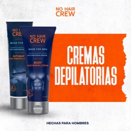 Combo No Hair Crew Body + Intimate -crema Depilatoria Hombre