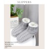 DICUIRD Women's Low Cut Knit Slippers Fuzzy Lined Slipper socks