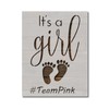 It's a Girl Baby Gender Reveal Stencil Team Pink Template