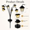 Solar Hanging Lanterns for Outdoor Decor – 4-Pack Warm White