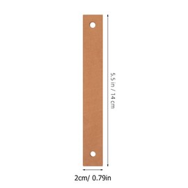 Yardwe Pack of 2 Bicycle Brake Pads Resistance Band for Exercise Bike Brake Pads for Spinning Bikes Replacement Brake Pads Accessories for Fitness Equipment Brake Pads Bicycle Leather Padding Cowhide