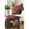 Shiraz Table Runner - Burgundy Red and Gold - Embroidered