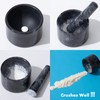 Fasolahome Pill Crusher, Mini Marble and Pestle, Pill Crusher Grinder