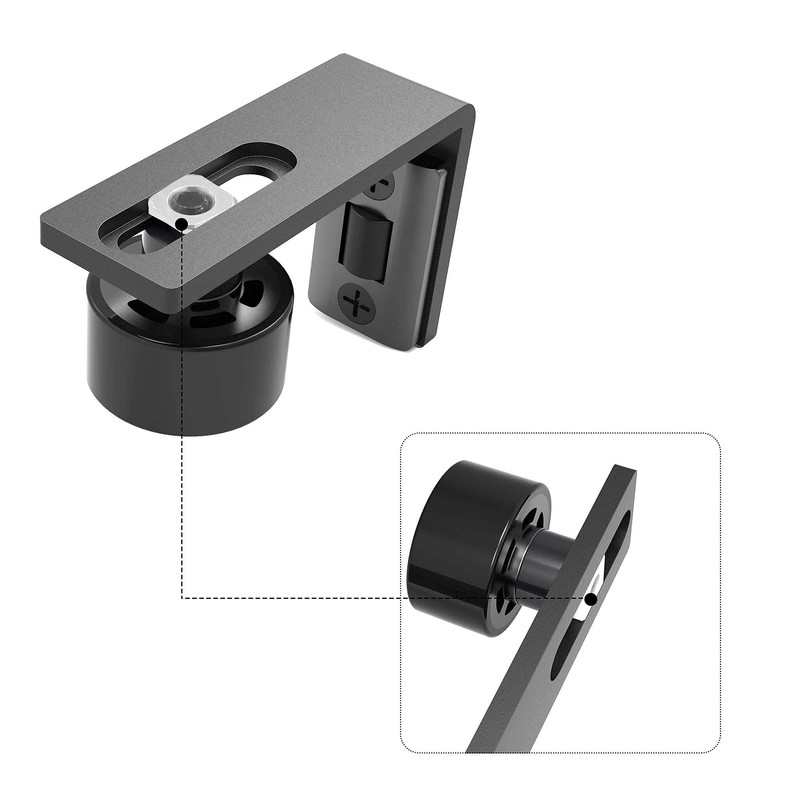 CCJH Sliding Barn Door Floor Guide Adjustable Wall Mounted Bottom