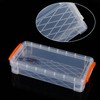 3 Pieces Plastic Transparent Pen Box, Stackable Transparent Pen Box,