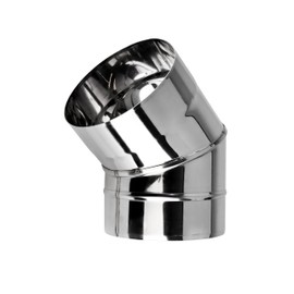 Stainless Steel Chimney Liner Elbow 45 Degree Metal Pipe Bend Multi Flue Pipe Stoves 45° (120mm)