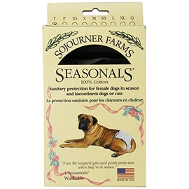 Seasonals Washable Dog Diaper, Fits Toy Dogs, Tiger