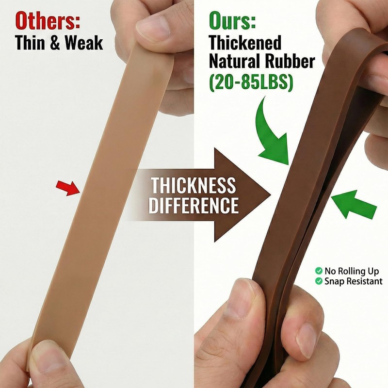 Criyar 6 Pack XX-Heavy Resistance Loop Bands, Thickened Natural Rubber