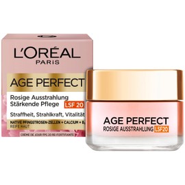 L'Oréal Paris Age Perfect Golden Age, Anti-Ageing Face Care, Firming and Shine, for Mature and Pale Skin, SPF 20, with Peony Extract, 50 ml