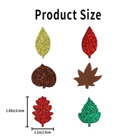 120 Pieces Autumn Stickers, Autumn Crafts, Leaf Stickers, Leaf Decals, Stickers Maple Leaves for Crafts, Decorations Leaf, Decorations for Thanksgiving Party Craft Ornaments Autumn Decor
