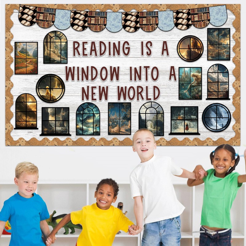 Reading Bulletin Board Set Positive Classroom Decorations Reading is A