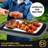New LARGE Collapsible BBQ Prep Tub wtih LOCKING Lid &