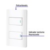 Volteck PA-APDO1-ELB, Placa armada blanca 1 interruptor sencillo y 1
