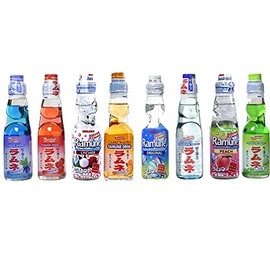 Ramune Japanese Soda Variety Set - Pack of 8