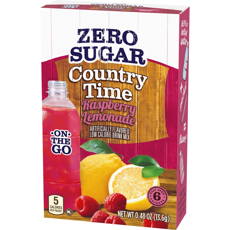 Country Time Sugar-Free Raspberry Lemonade On-The-Go Powdered Drink Mix 72