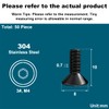 Drenky M4 x 10 mm Countersunk Screws with Hexagon Socket,