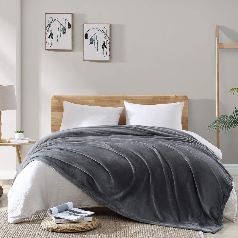 Hansleep Blanket, Microfiber, Soft, Warm, Flannel, Washable, For Air Conditioning,