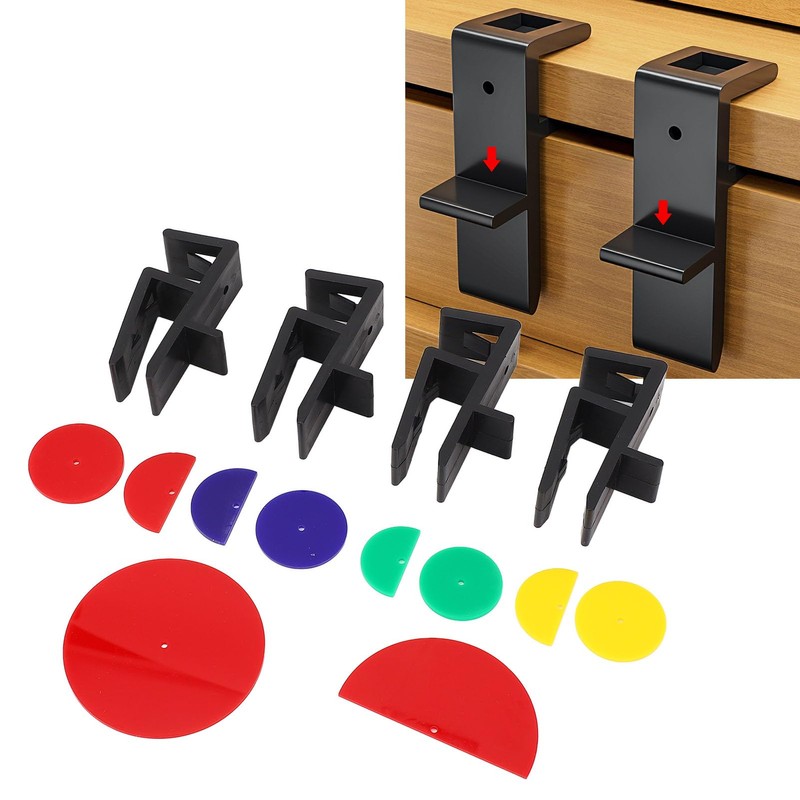Woodworking Carpentry Jigs Set, 14pcs Furniture Panel Clamps Toe Kicking
