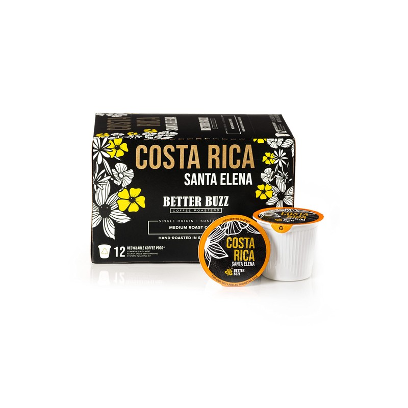 Better Buzz Costa Rica Medium Roast Coffee Pods 12ct, California