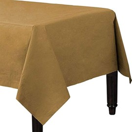 FANCYDRESSCOZ Paper Table Cover Recyclable Eco Friendly Paper Tablecover Disposable Tablecloth BIRTHDAY WEDDING CORONATION FESTIVAL (GOLD), Medium (00125)