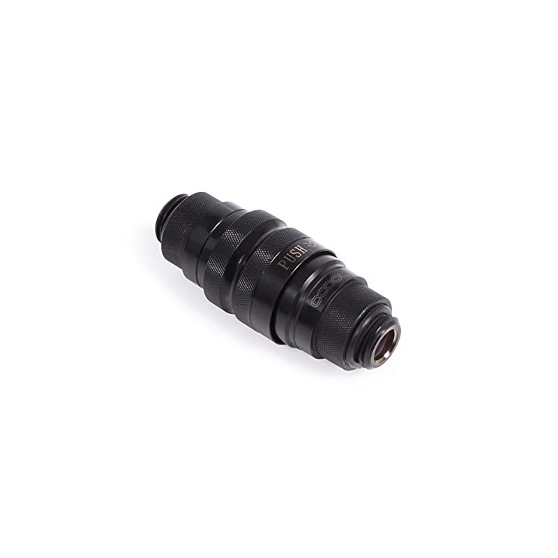 Alphacool Eiszapfen G1/4" M-M Quick Release Coupling Set, Deep Black