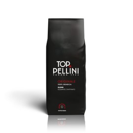 Pellini Caffè in Chicchi Top, Miscela 100% Arabica, Caffè in Grani con Aromi Profumati e Raffinati e Sentori di Liquirizia e Cacao, 500g