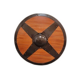 Swordsaxe Viking Gokstad Shield Real Wooden Round Functional Norse Reproduction