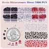8500 PCS Flatback Rhinestones for Crafting and 3PCS B7000 Glue