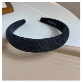 Like-know-like Hairband - Cute Padded Headbands for Women - Hair Hoops Accessories for Women and Girls - Black, 1 Count (Pack of 1)