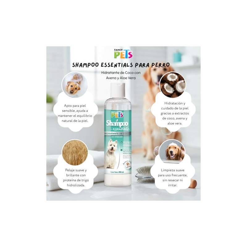 Fancy Pets Shampoo Essentials Hidratante de Coco para Perro con